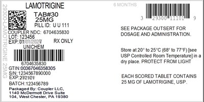 Label (29300 111 05 Lamotrigine 25mg 67046 358 30)